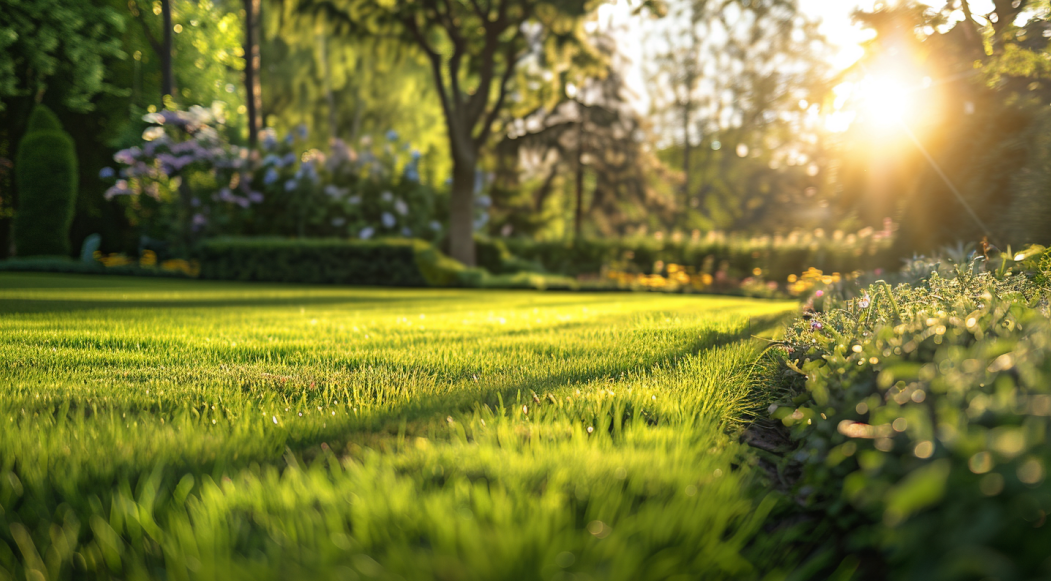 a grassy lawn